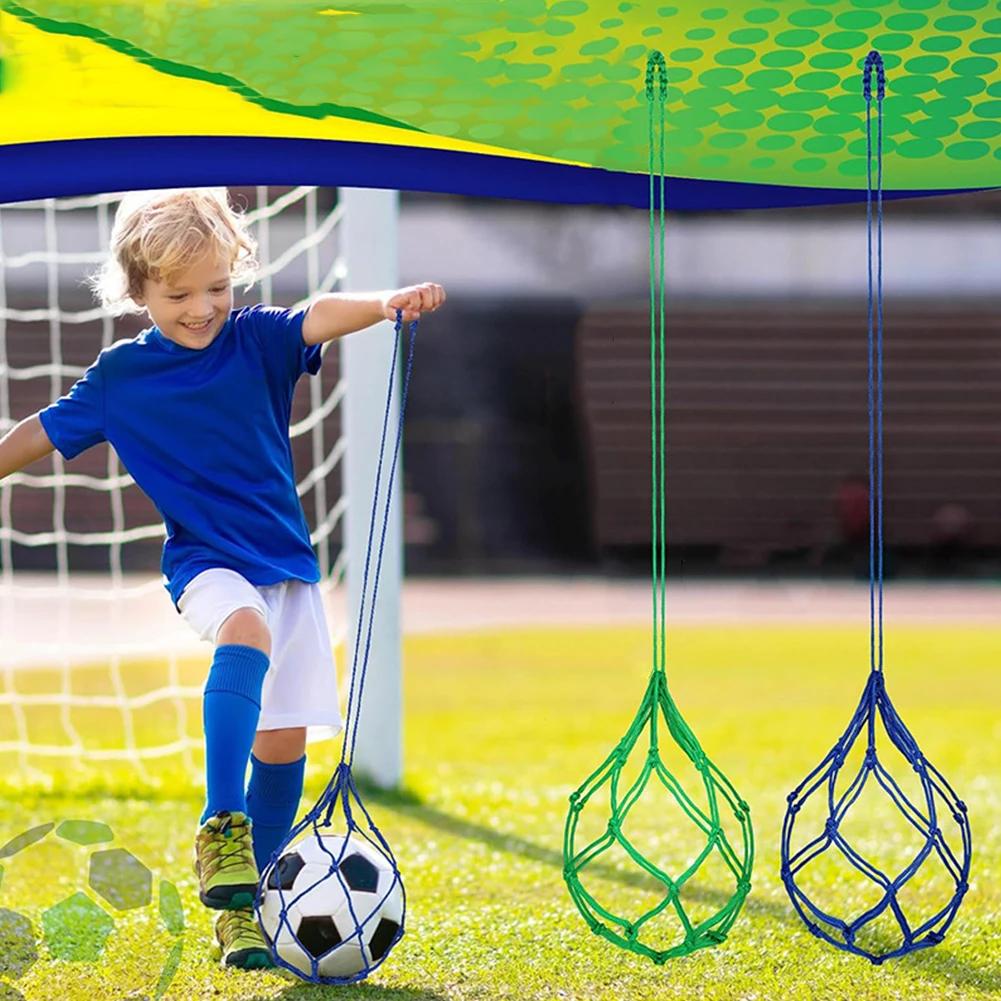 Football Kick Trainer Soccer Ball Net Kicker Fits Ball Size 3 4 5 Football Kick Throw Solo Practice Training Aid
