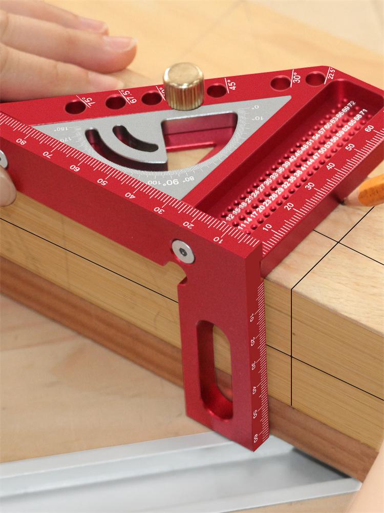 2-in-1 Upgraded Carpentry Set Square - with Small Triangle Ruler - 3D Multi-Angle Carpentry Square Protractor With Angle Tool