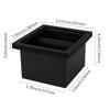 watchget Espresso Knock Box, Bottomless Coffee Knock Box, Stainless Steel Knock Box, Coffee Grounds Storage, Coffee Waste Bin, Built-in, Removable,