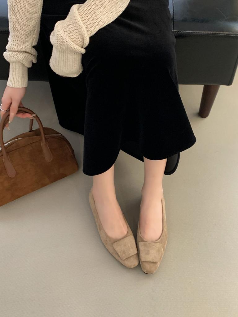 Low-heeled French Retro Square Head Square Buckle Mary Jane Single Shoes Women's Shoes New In Autumn 2025