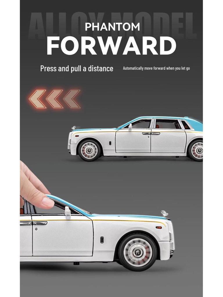 1:18 Scale Rolls-Royce Phantom Alloy Car Model - Collector's Item and Decorative Piece