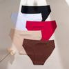 Girls Summer Thin New Sexy Pure Color Without Trace In The Waist Triangle Briefs