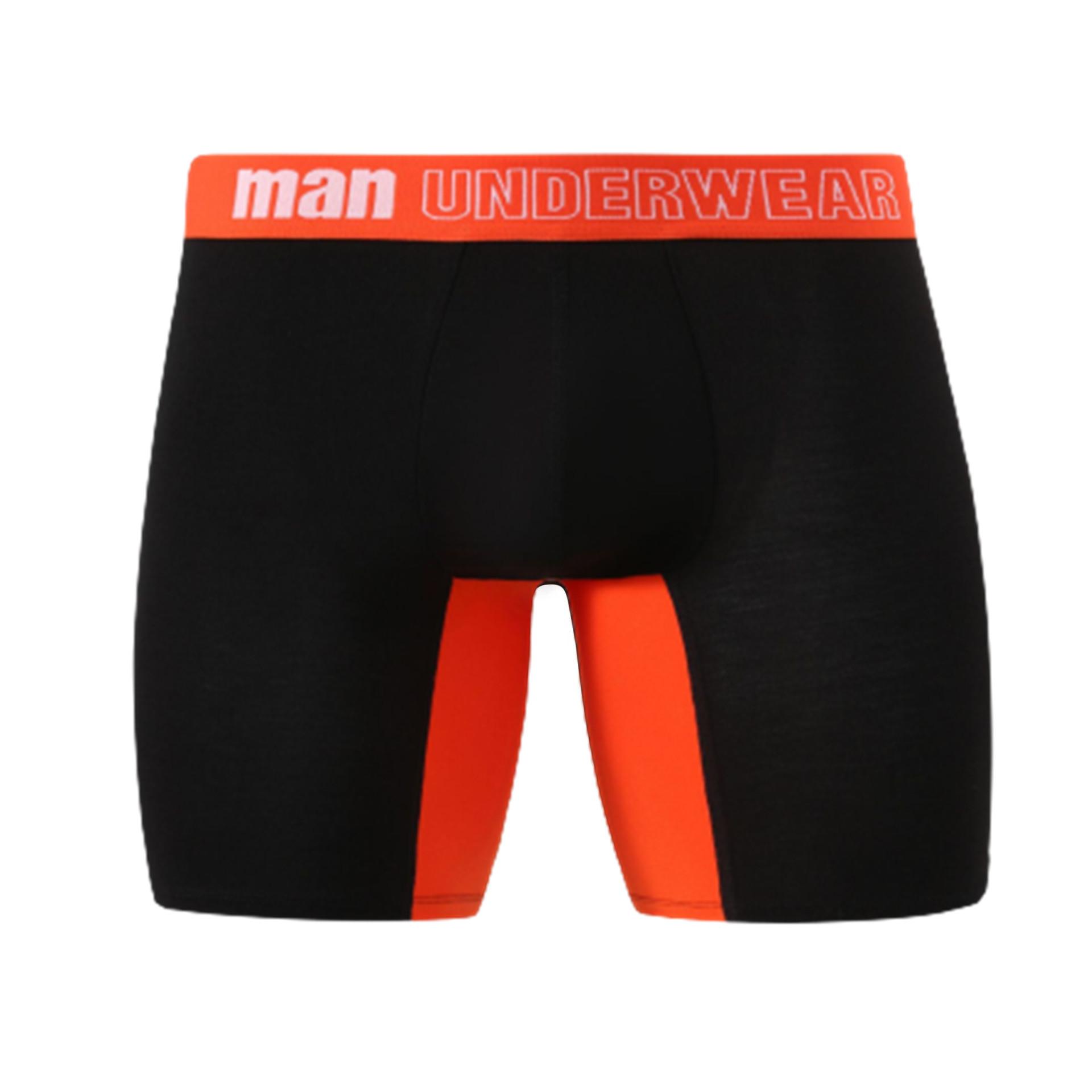 

Мужское нижнее белье, боксеры, трусы, трусы для мальчиков, цветные длинные трусы с вышивкой XL