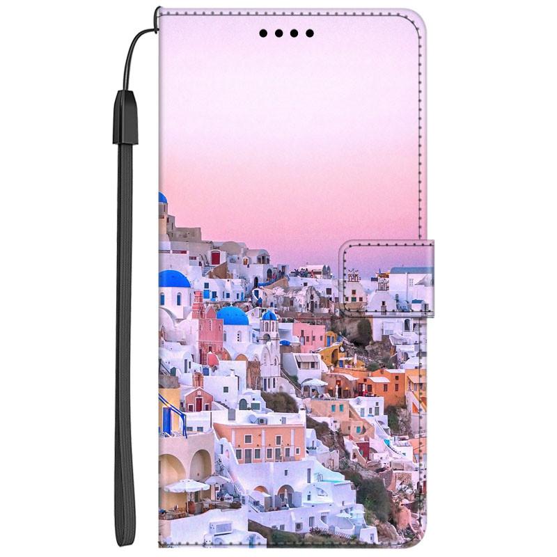 Flip Leather Case For Samsung S24 Ultra 5G Cover Book Wallet Seascape Coque for Samsung Galaxy S23 S22 S21 S20 Ultra S24Ultra