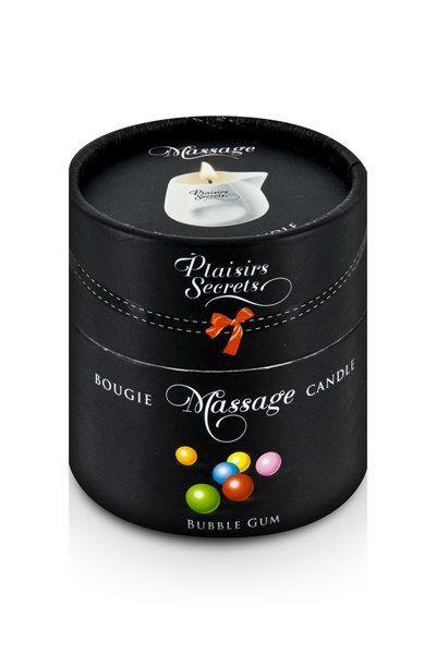 Массажная свеча с ароматом Бабл Гам Plaisirs Secrets Bubble Gum 80 мл (SO1847)