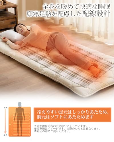 Energy-saving 55W Electric Blanket for Both Bedspread and Quilt, with AI Overheat Protection, Power-saving Features, Fast Heating, and a Timer To Prev