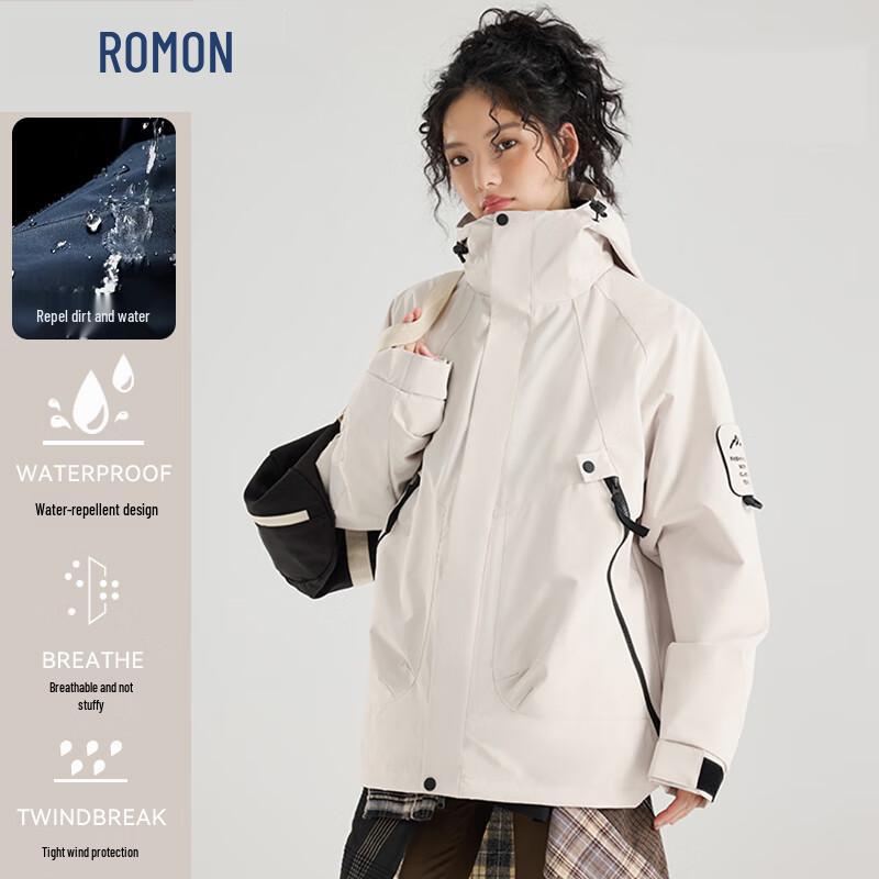 

ROMON Unisex Hooded 3-in-1 Windproof Waterproof Outdoor Jacket