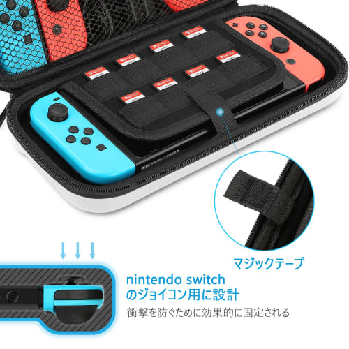 HEYSTOP [Switch Case/Switch OLED Model Compatible] Switch OLED Case Protective Cover Game Card Storage Dustproof Stainproof Waterproof Shockproof Full