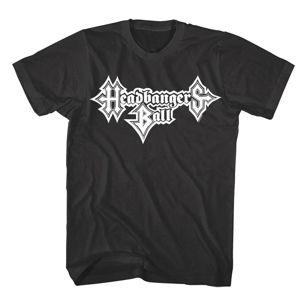 Headbangers Ball Vintage Logo Men s T Shirt MTV Heavy Metal Concert Event Music 2XL