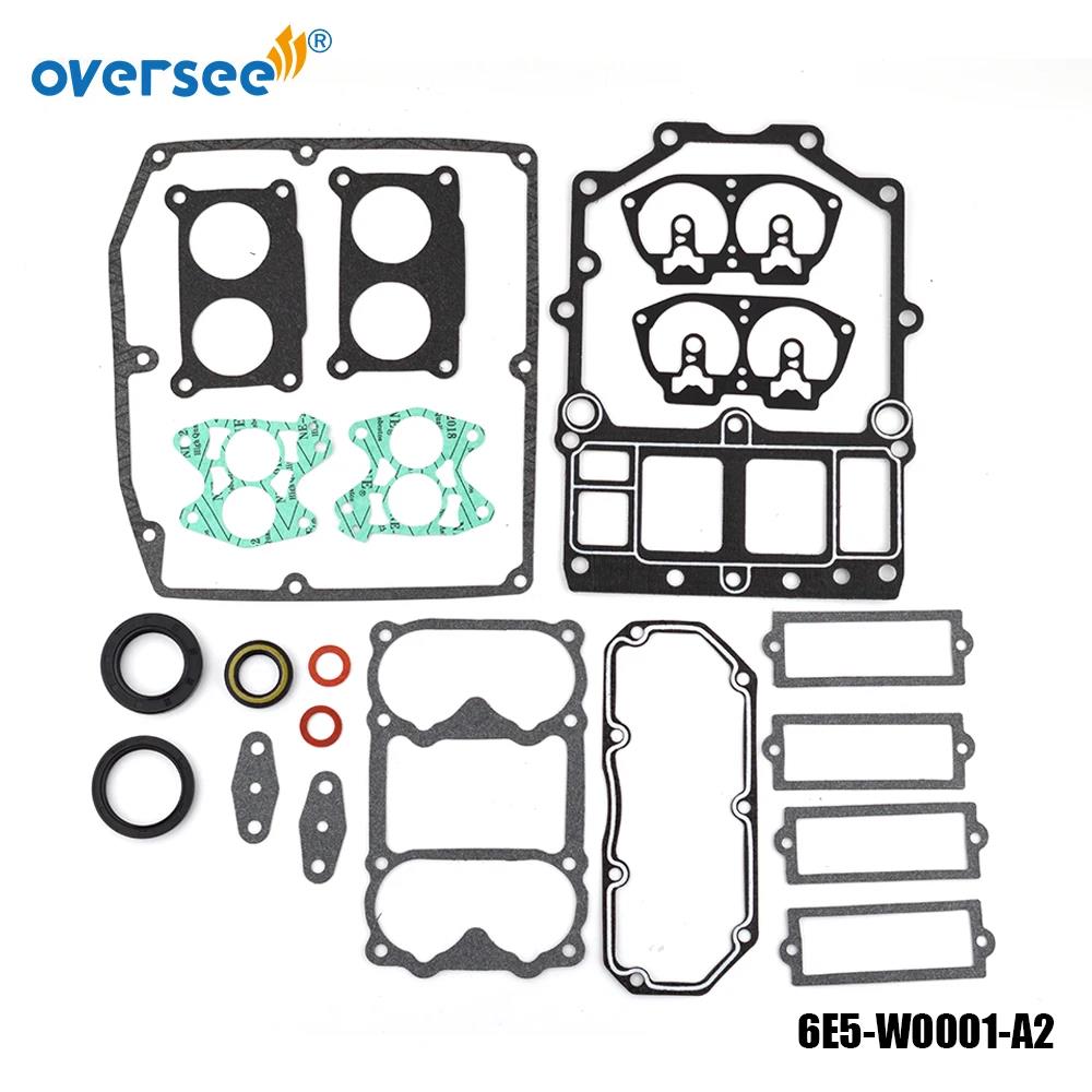 6F3-W0001 Powerhead Gasket Kit 6E5-W0001-01 For Yamaha 2T V4 115-130HP Outboard Engine 6E5-W0001-A2