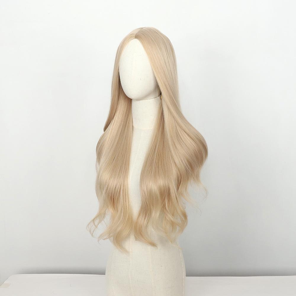 JOVIA Blonde Pink Long Wavy Synthetic