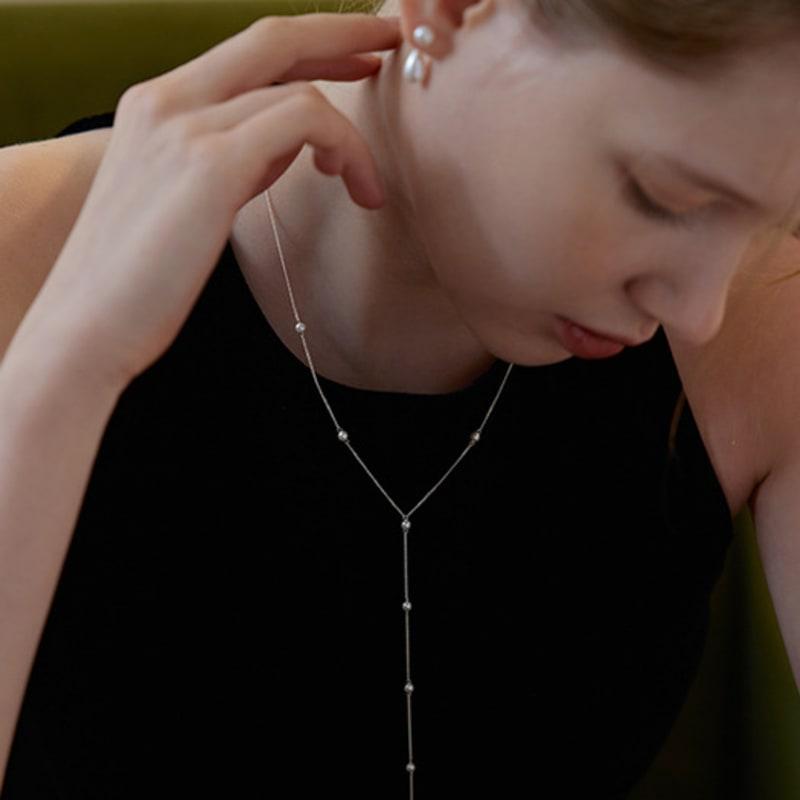 Lewe Y-pearl Long Drop Necklace