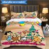 The Croods Players Adventure 3pcs K-pop music group Bedding set,Ideal for Bedroom, Dormitory,Including Duvet Cover And 2pcs Pillowcases,Fan gifts