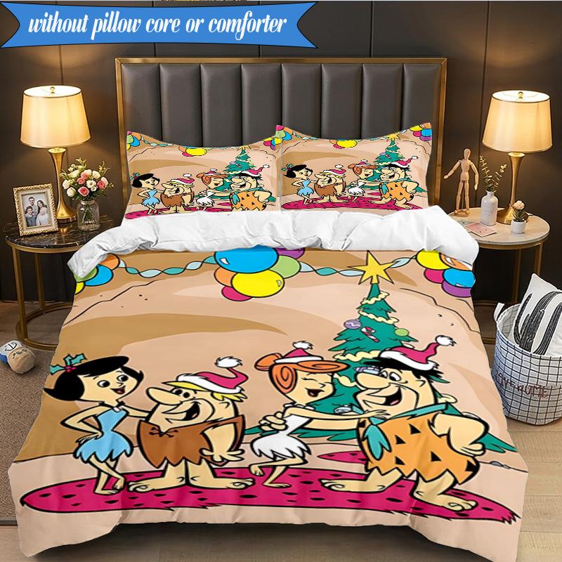 The Croods Players Adventure 3pcs K-pop music group Bedding set,Ideal for Bedroom, Dormitory,Including Duvet Cover And 2pcs Pillowcases,Fan gifts