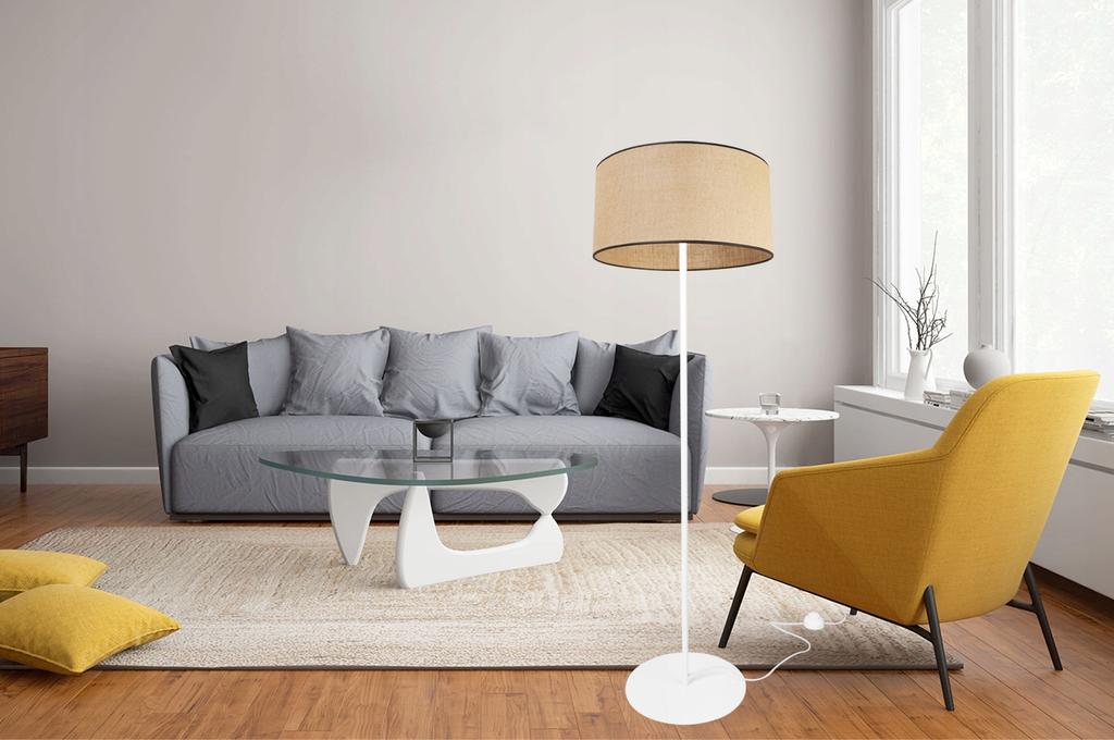 FLOOR LAMP STANDING METAL LAMPSHADE 40CM