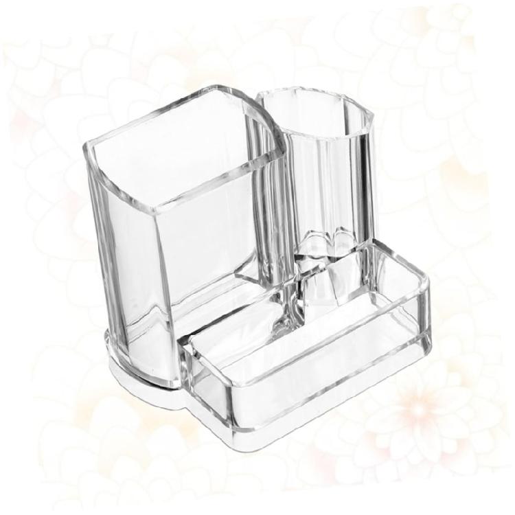 Sturdy Acrylic Beauty Storage Case Clear Makeup Organizers Customizable Compartments Spill Proof Designs