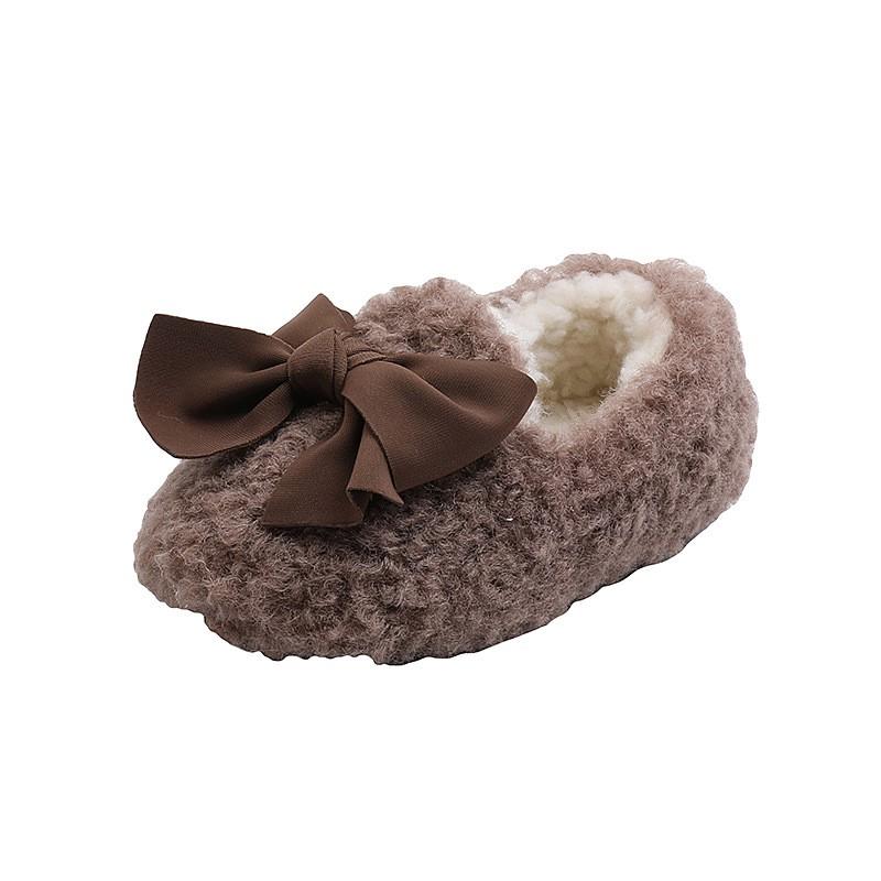 Toddler Girls Winter Fuzzy Slip-On Boots Soft Sole Princess Shoes 1-6 Years Cotton-Lined Warm Indoor Outdoor Footwear