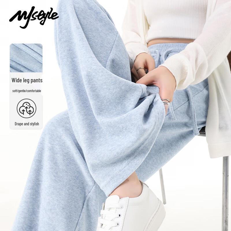 MJ STYLE Women's Plush Wide-Leg Towel Pants
