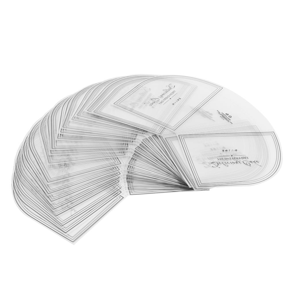 100PCS Triangular Cake Collar Transparent Mousse Surrounding Edge Wrapping Tray Cake Decor