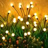 6/9/12LED Solar Garden Lights Swinging Firefly Outdoor Waterproof Landscape Lights Garden Courtyard Lawn Decoration