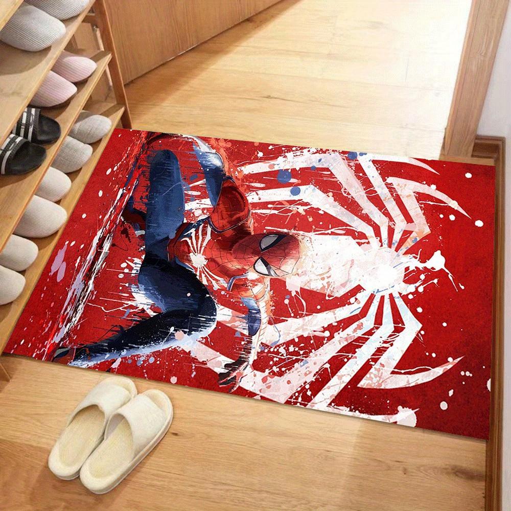 

1pc Spider-man Carpet Area Rug, Bedroom, and Playroom - Durable, Stain-Resistant, and Easy To Clean, Living Room, Laundry Room, Home Decor, 60cm by 90cm