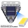 Multicolor LED Wireless Truck Lamp Solar Powered Strobe Flashing Triangle Lamp  Motorcycle Use