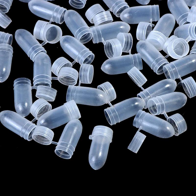 100Pcs/Lot Portable Mini Capsule Organizer Portable Flip Lid Transparent Capsule Storage Containers Pill Box Holder Pill Case