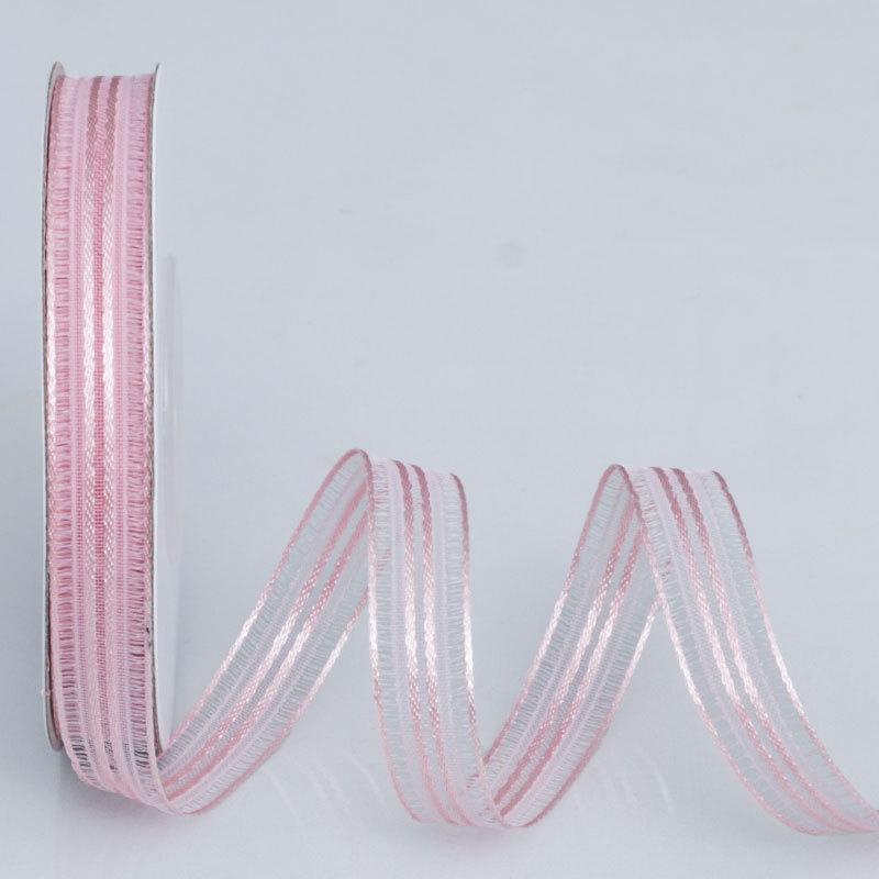 Elegant and Exquisite Vertical Transparent Mesh Ribbon Handmade DIY Flower Cake Gift Hair Decoration Bow Colorful Ribbon Crafts Making Ribbons