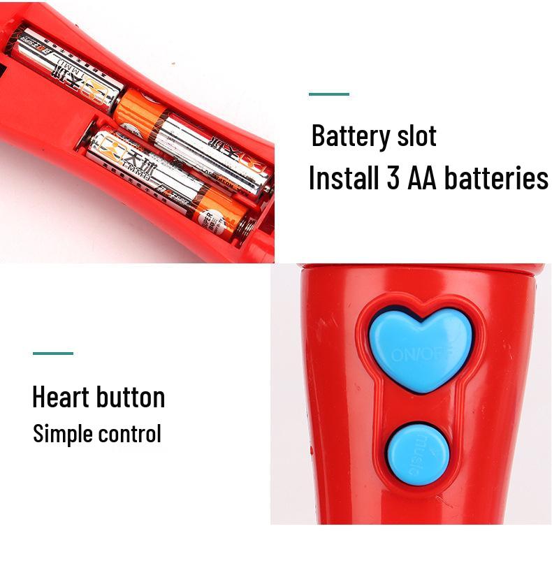 Children's Karaoke Toy Microphone Amplifier for Early Education and Music Play