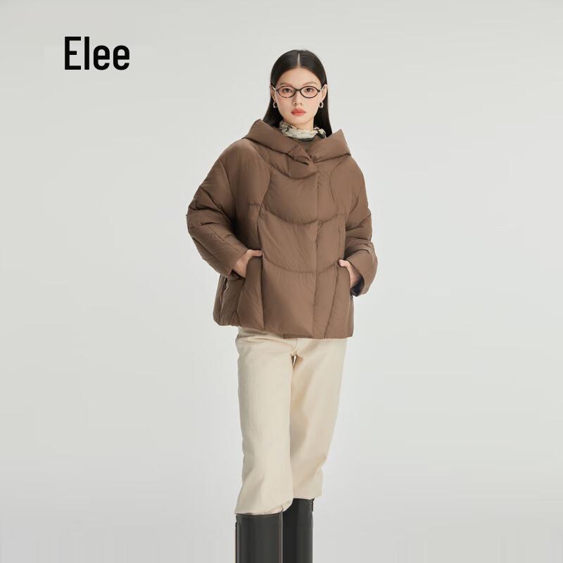 Aolaiyi Women's Stylish Quilted Hooded Short Down Jacket