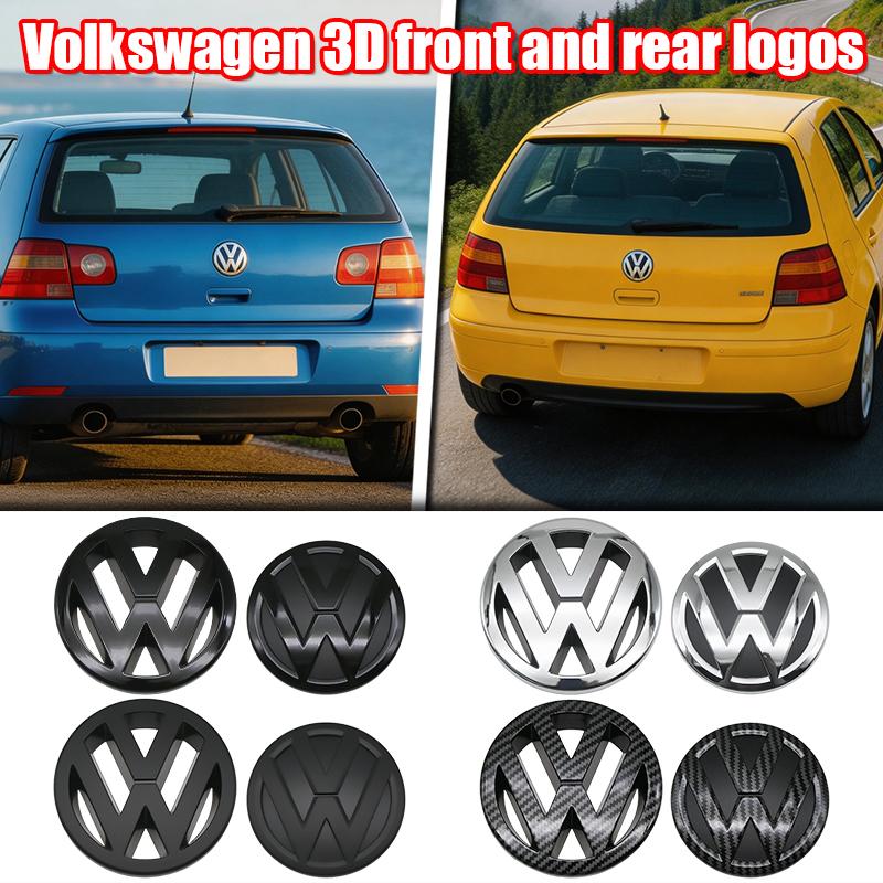 1/2Pcs Original Car Replace Front Grill Badge Trunk Lid Tailgate Emblem Logo Decor Accessory For VW GOLF 5 3D Premium Pro Plus Bu2