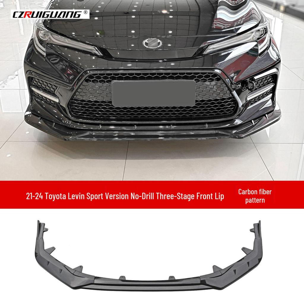 2021 Toyota Levin Front Splitter Set: XSE Corolla Front Lip, Rear Spoiler, Side Skirts
