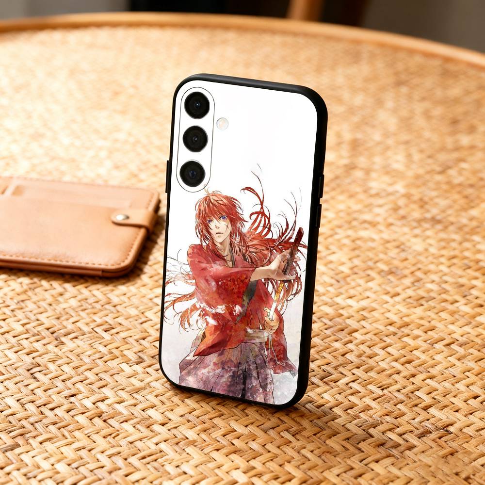 Anime R-Rurouni Kenshin Phone Case For Samsung A73,72,71,53,52,51,22,91,80, Soft Black Cover