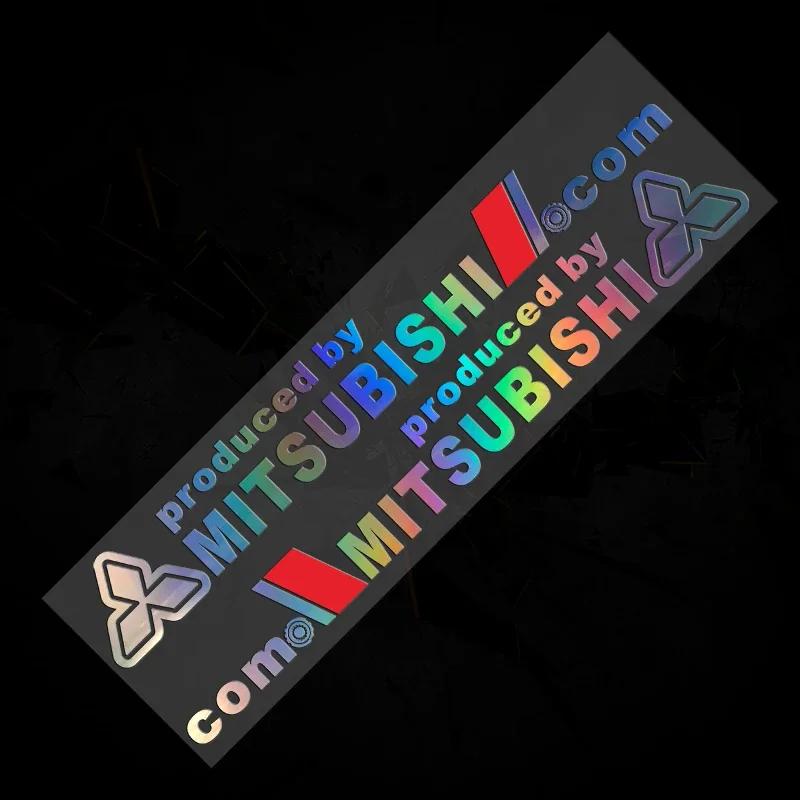 3D Reflektierende Auto Laser Emblem Aufkleber für Mitsubishi Lancer 9 10 ASX L200 Pajero Mirage Montero Outlander Eclipse Ralliart