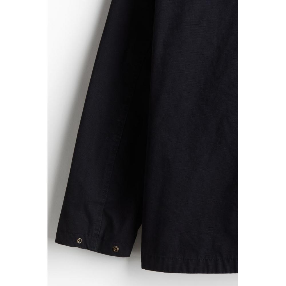 H M Loose Fit Jacket Navy Blue