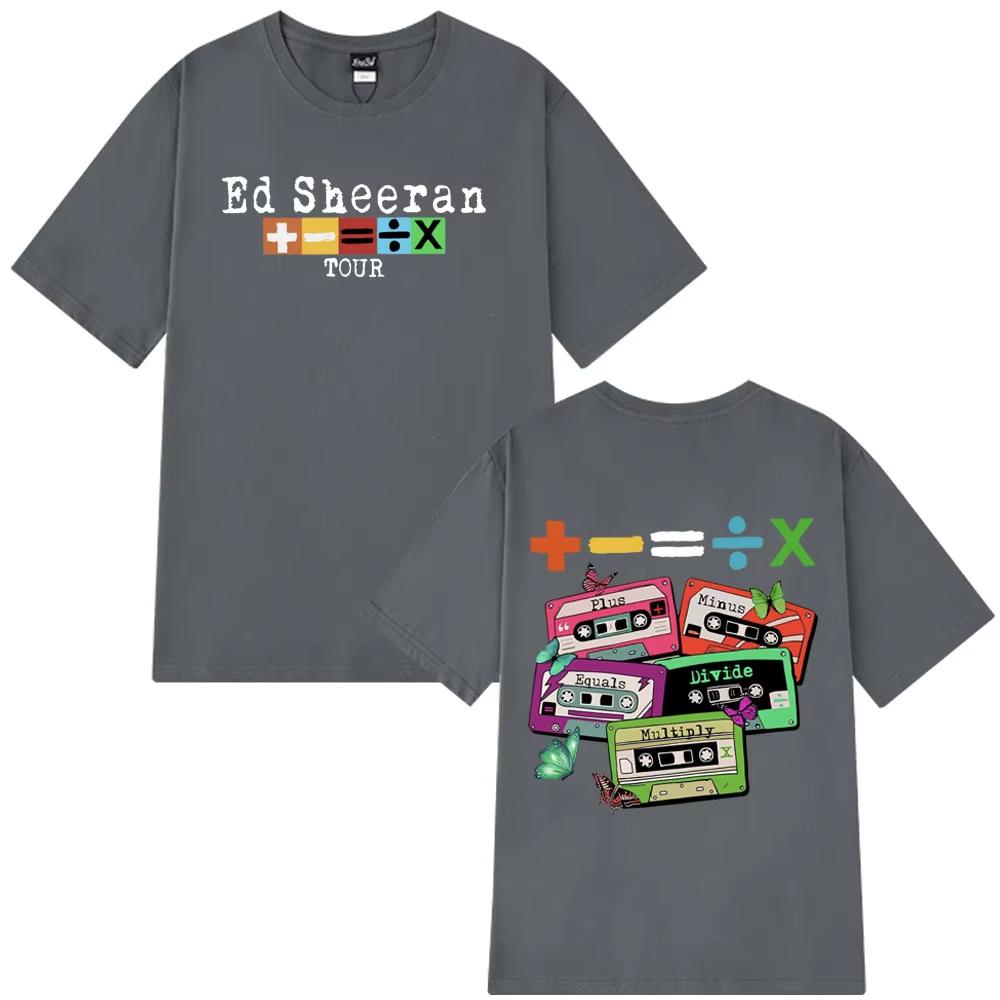 Ed Sheeran Concert Tour TShirt Fans Gift Summer Cotton Casual Short Sleeve T-shirt Men Women Vintage Harajuku T Shirt Streetwear