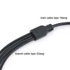 70cm DC 1 Female To 4 Male Splitter Connector Extend Cable 12V Power Supply Adapter 5.5*2.1mm for Camera Strip Accessories 0.7m