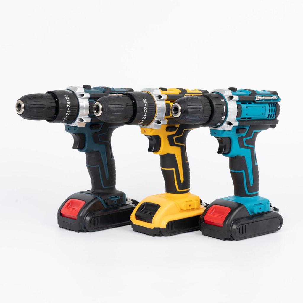 High-Power Dual-Speed Handheld Electric Drill and Screwdriver Set
