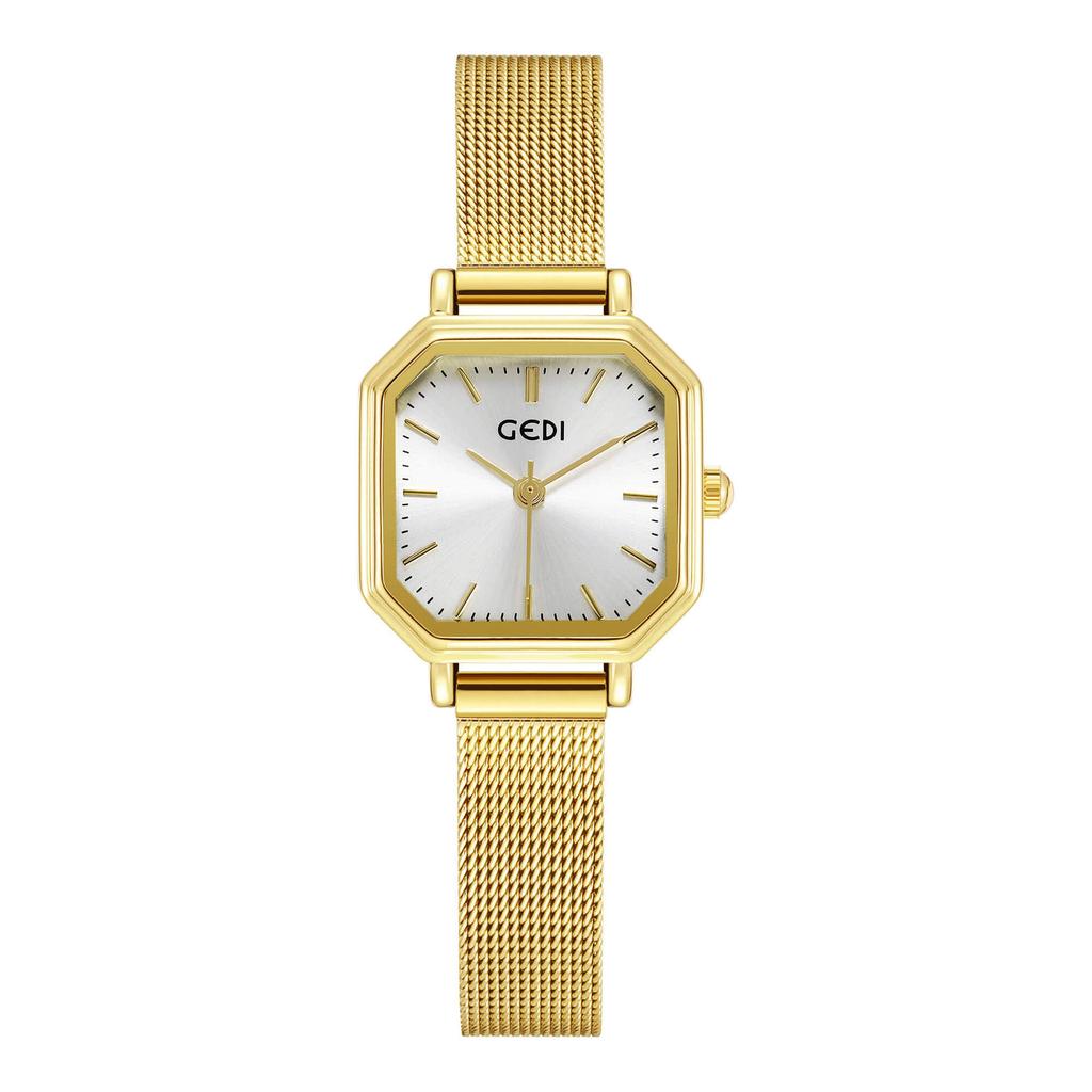 Creative Multi-Angle Cutting Disc Simple Premium Wind Ladies Quartz Watch Waterproof Stainless Steel Watch