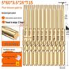 Plum Blossom Hexagon Gold Bit Set: T5-T20 Electric Screwdriver Tips