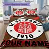 Custom Name St.Pauli Pattern Bedding Uilt Set Uilt Cover Pillowcase Home Decoration Birthday Gift (1*duvet Cover+2*pillowcase Without Core)