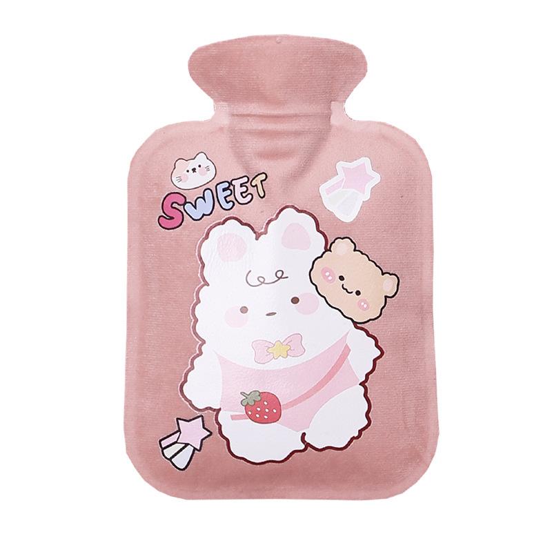 Cartoon Plush Mini Hot Water Bottle Hand Warmer - Abdomen Friendly