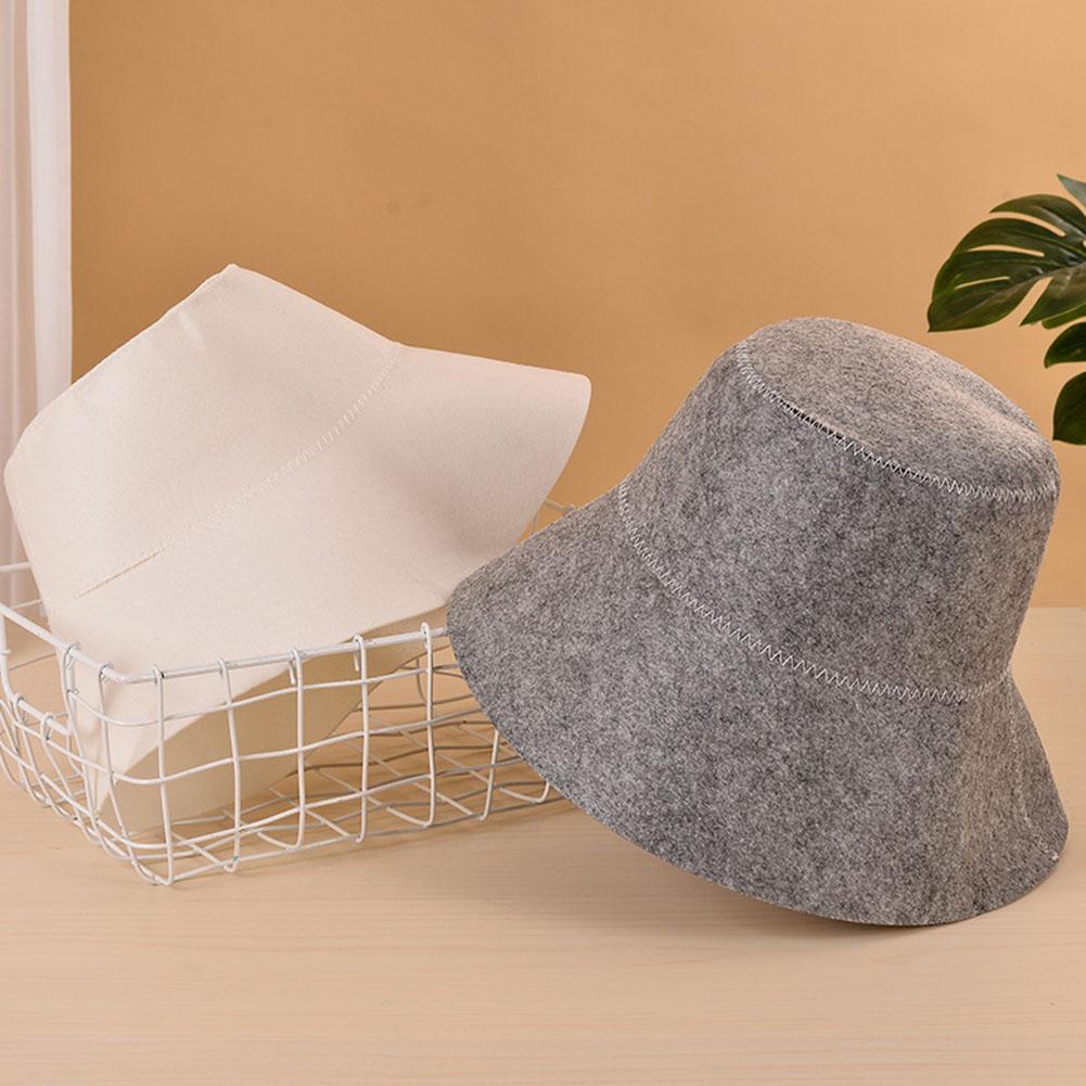 Skin-friendly Felt Bathing Cap Anti Heat Head Protection