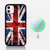 TOPLBPCS England British Uk Flag Phone Case Magnetic Case For IPhone 16 14 13 12 11 15 Pro Max Plus For Magsafe Wireless