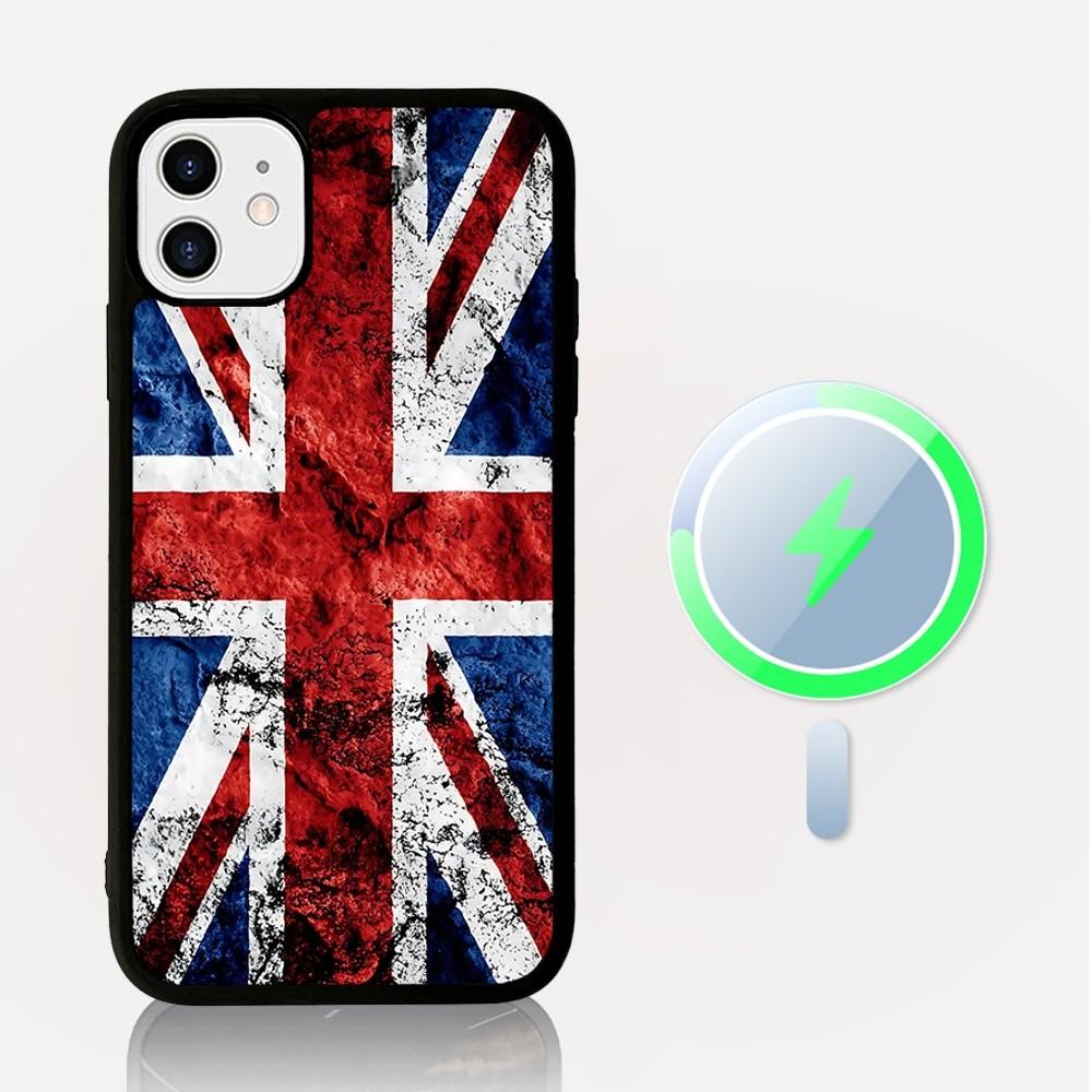 TOPLBPCS England British Uk Flag Phone Case Magnetic Case For IPhone 16 14 13 12 11 15 Pro Max Plus For Magsafe Wireless