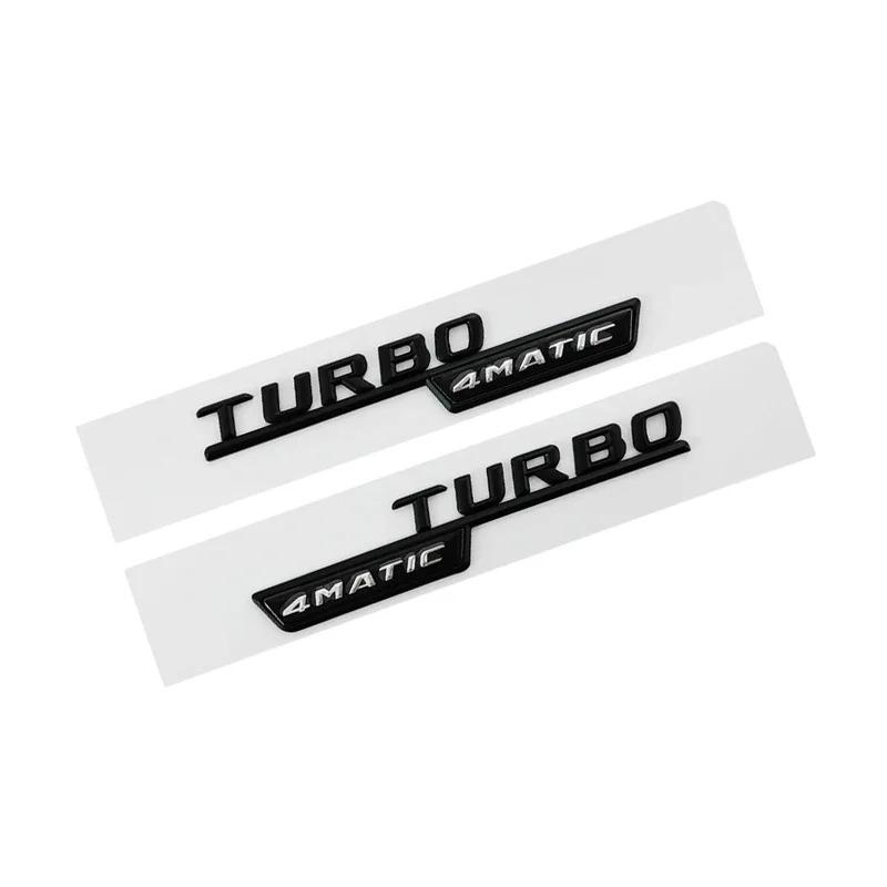 2 ks ABS Auto Blatník Turbo 4MATIC Logo Znak Odznak Nálepka Pro A45 C117 CLA 35 45 GLA45 X247 GLE53 Příslušenství