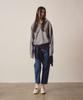 Easy O Woman W 3 Buttons Collar Knit_Grey