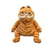 Gatto di Peluche Arancione Grasso da 30cm Gatto Tigrato Giallo Morbido Cartone Animato Carino Anime Peluche Regalo di Compleanno per Bambini Giocattolo Morbido di Peluche per Bambini