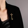 Bo Xin Yun Retro Key Brooch - Simple Personality Corsage Pin for Clothing
