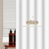 Minimalist Polyester Waterproof Shower Curtain - Effortlessly Adds a Clean Finish